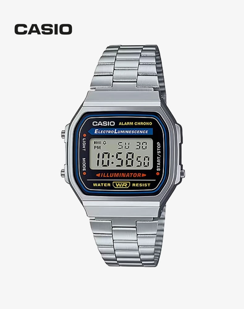 [카시오] A168WA-1WDF 전자 디지털 손목 남녀공용 커플 시계